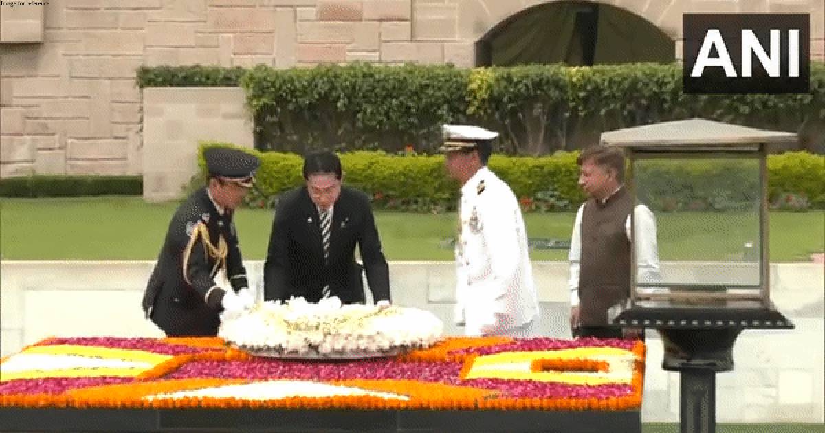 Japanese PM Kishida lays wreath at Mahatma Gandhi's memorial in Rajghat